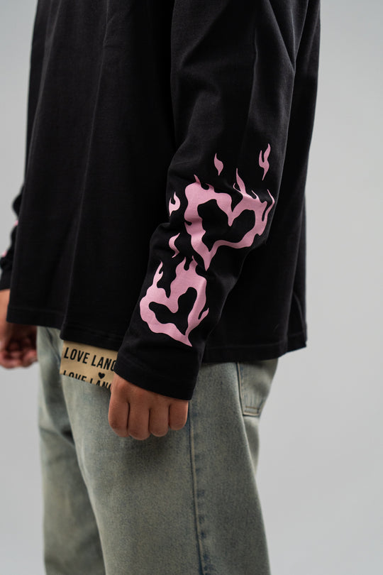 Pink Flames Longsleeve