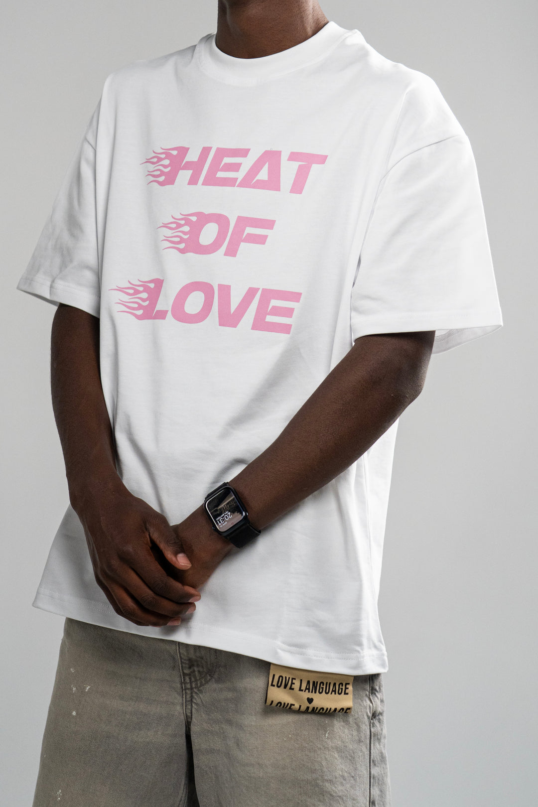 Heat of Love T-shirt Pink